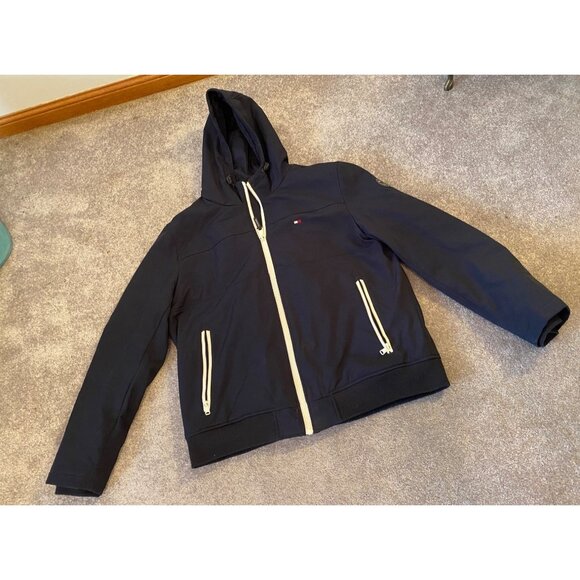 Tommy Hilfiger Classic Navy Hooded Jacket Full Zip XL - Picture 2 of 14
